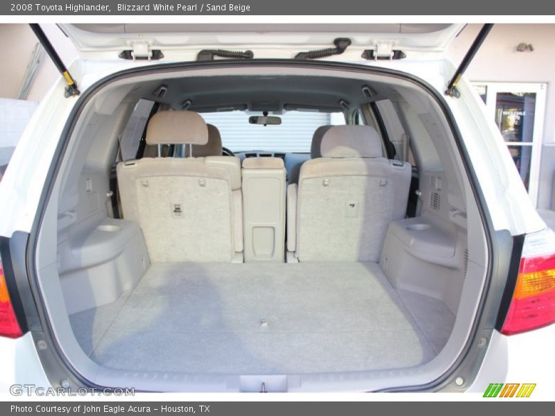 Blizzard White Pearl / Sand Beige 2008 Toyota Highlander