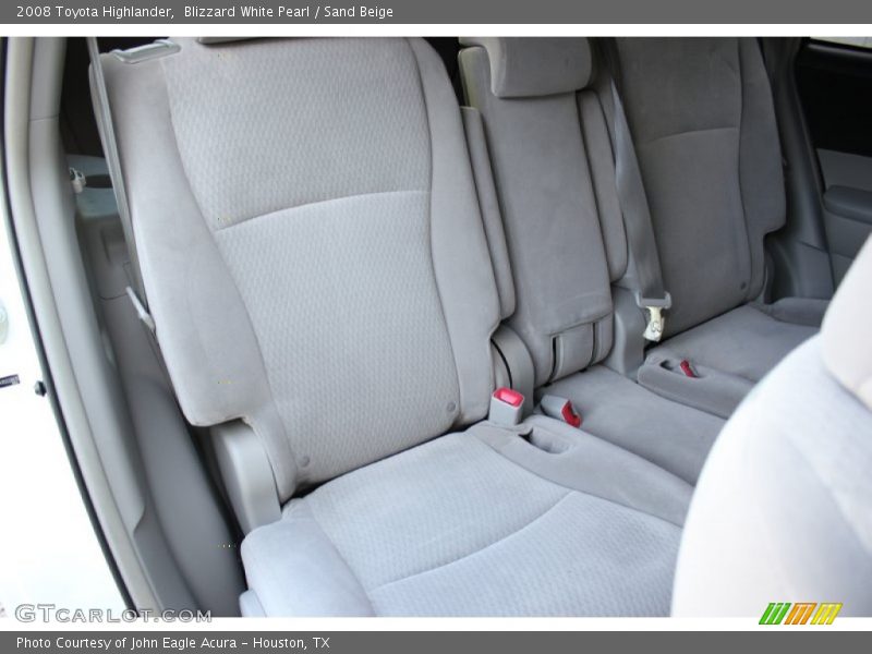 Blizzard White Pearl / Sand Beige 2008 Toyota Highlander
