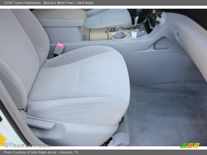 Blizzard White Pearl / Sand Beige 2008 Toyota Highlander