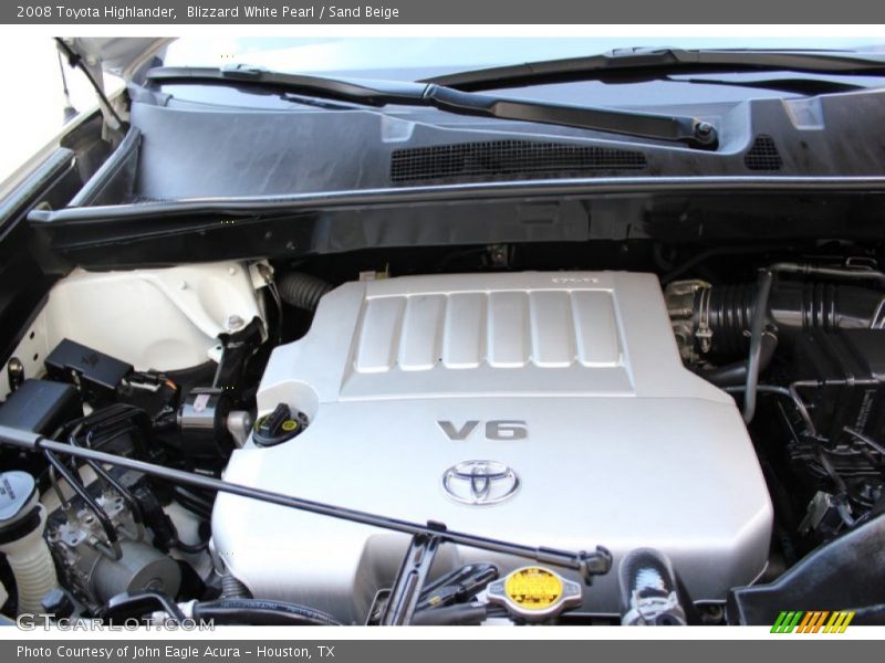 Blizzard White Pearl / Sand Beige 2008 Toyota Highlander