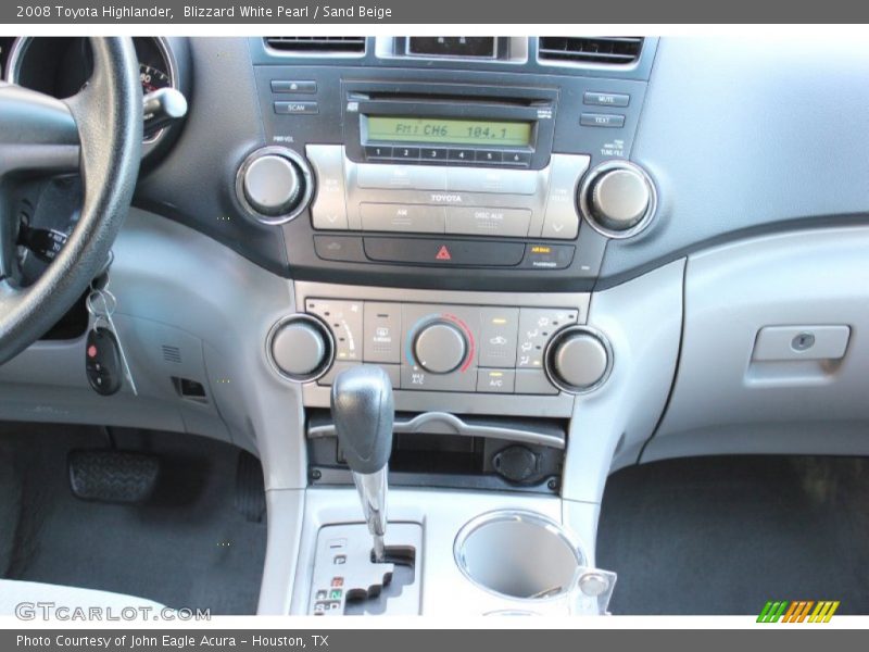 Blizzard White Pearl / Sand Beige 2008 Toyota Highlander