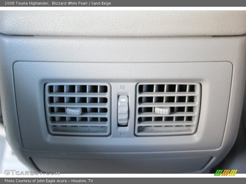 Blizzard White Pearl / Sand Beige 2008 Toyota Highlander