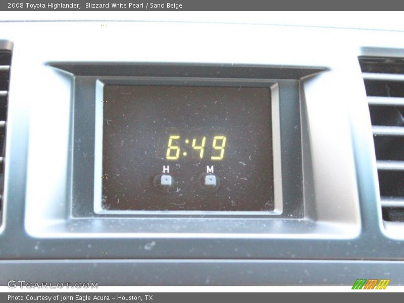 Blizzard White Pearl / Sand Beige 2008 Toyota Highlander