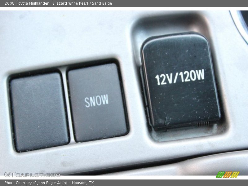 Blizzard White Pearl / Sand Beige 2008 Toyota Highlander