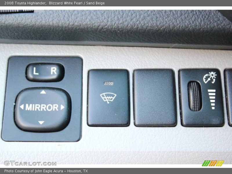 Blizzard White Pearl / Sand Beige 2008 Toyota Highlander