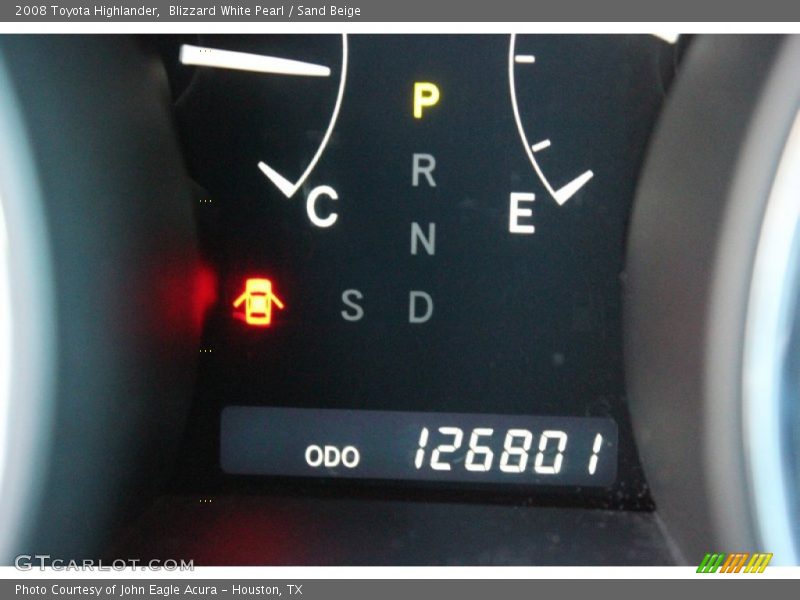 Blizzard White Pearl / Sand Beige 2008 Toyota Highlander