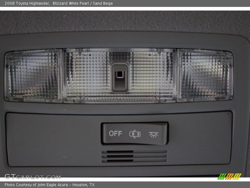 Blizzard White Pearl / Sand Beige 2008 Toyota Highlander