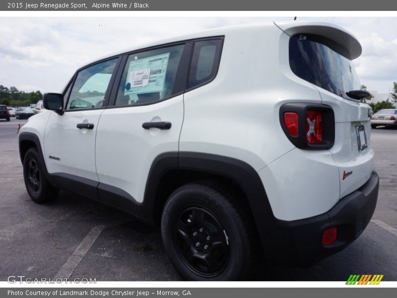 Alpine White / Black 2015 Jeep Renegade Sport