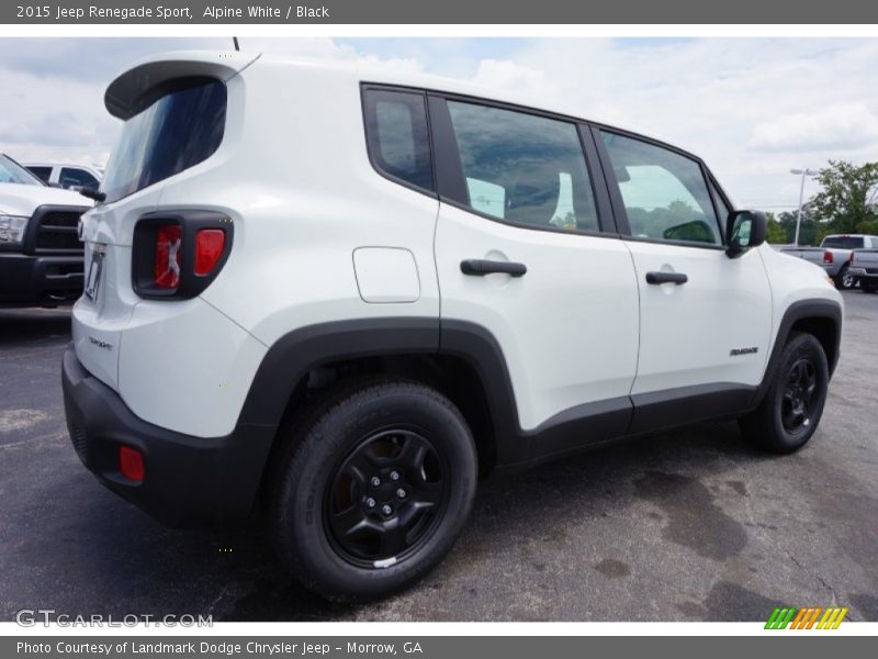 Alpine White / Black 2015 Jeep Renegade Sport