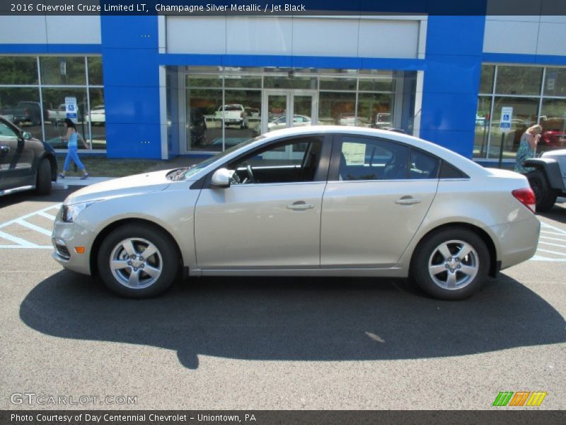 Champagne Silver Metallic / Jet Black 2016 Chevrolet Cruze Limited LT