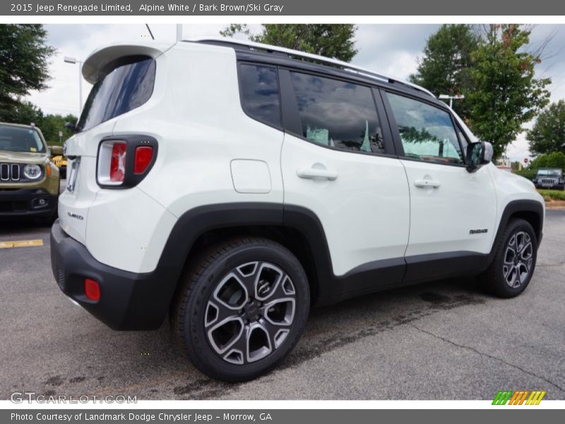 Alpine White / Bark Brown/Ski Gray 2015 Jeep Renegade Limited