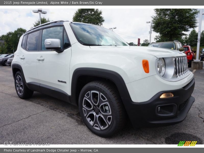Alpine White / Bark Brown/Ski Gray 2015 Jeep Renegade Limited