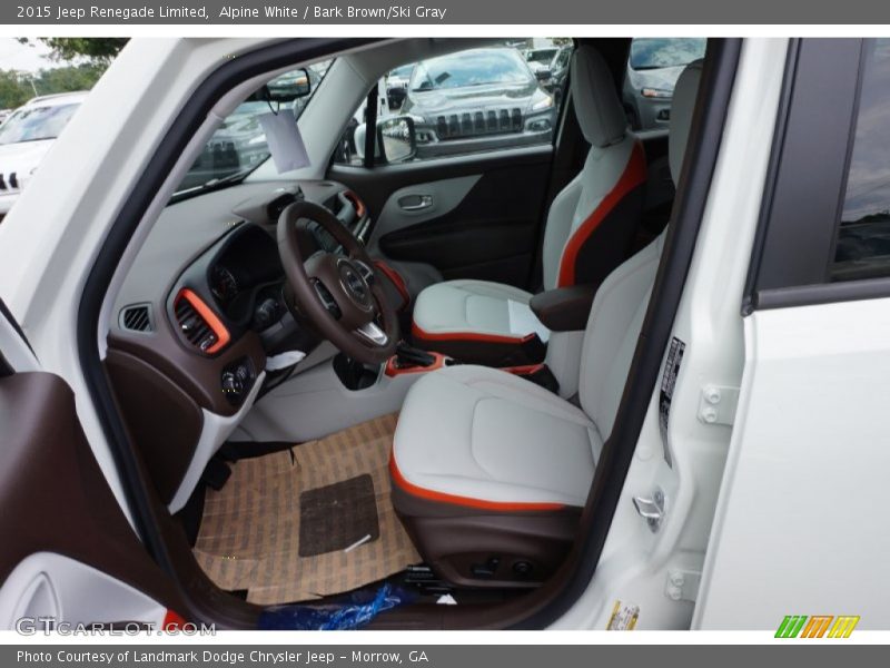 Alpine White / Bark Brown/Ski Gray 2015 Jeep Renegade Limited