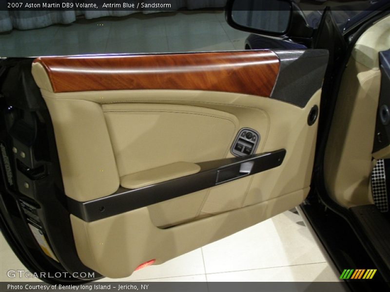 2007 Aston Martin DB9 Volante, Antrim Blue/Sandstorm, Drivers Interior Door Panel - 2007 Aston Martin DB9 Volante