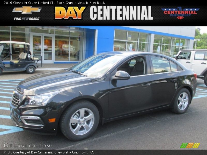 Black Granite Metallic / Jet Black 2016 Chevrolet Cruze Limited LT