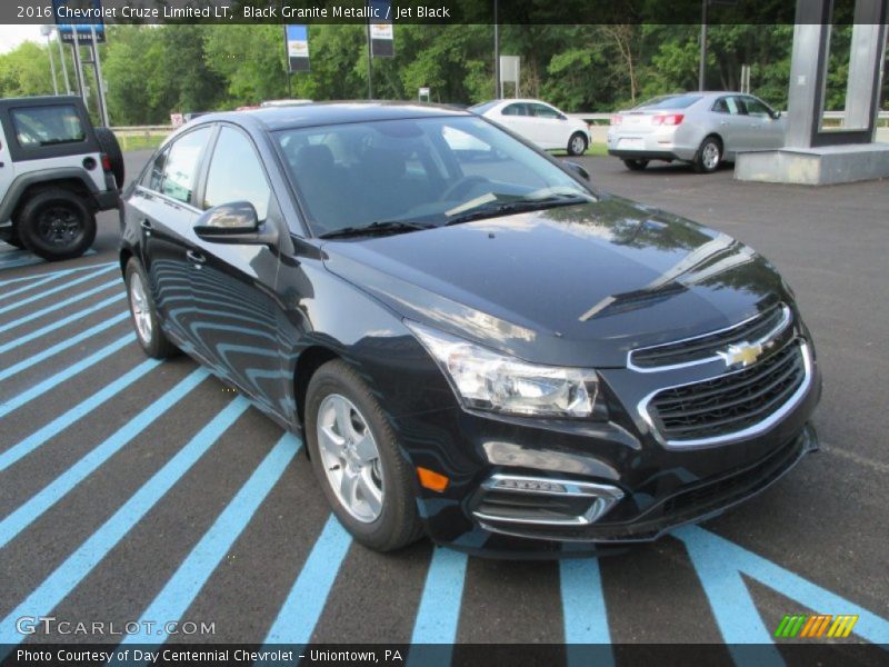 Black Granite Metallic / Jet Black 2016 Chevrolet Cruze Limited LT