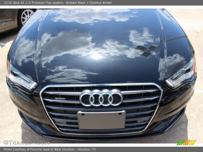 Brilliant Black / Chestnut Brown 2016 Audi A3 2.0 Premium Plus quattro