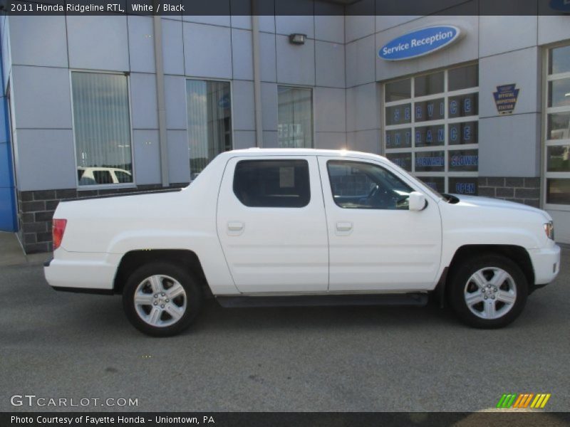 White / Black 2011 Honda Ridgeline RTL