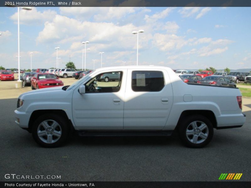 White / Black 2011 Honda Ridgeline RTL