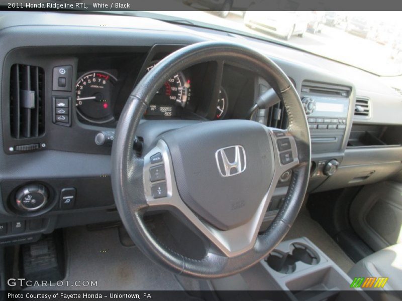 White / Black 2011 Honda Ridgeline RTL