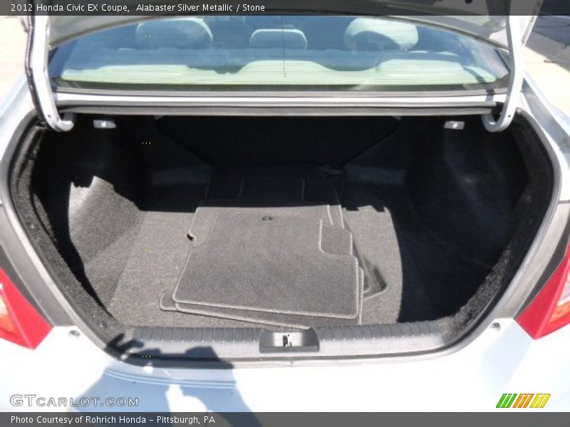 Alabaster Silver Metallic / Stone 2012 Honda Civic EX Coupe
