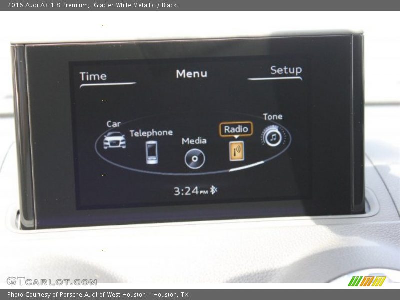 Glacier White Metallic / Black 2016 Audi A3 1.8 Premium