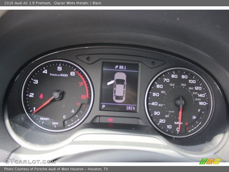 Glacier White Metallic / Black 2016 Audi A3 1.8 Premium