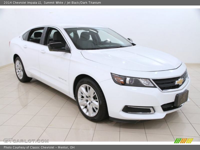 Summit White / Jet Black/Dark Titanium 2014 Chevrolet Impala LS