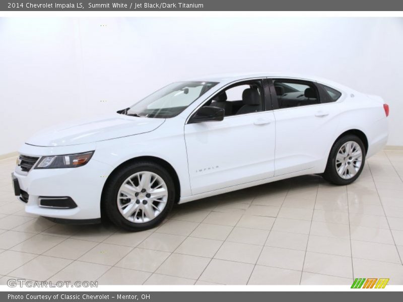 Summit White / Jet Black/Dark Titanium 2014 Chevrolet Impala LS
