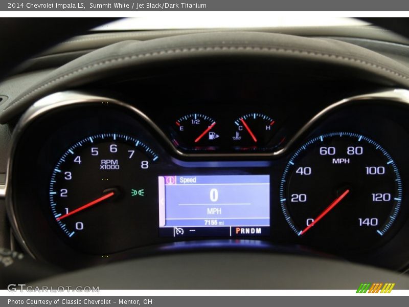 Summit White / Jet Black/Dark Titanium 2014 Chevrolet Impala LS