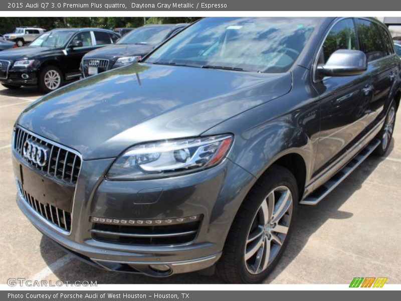 Daytona Gray Metallic / Espresso 2015 Audi Q7 3.0 Premium Plus quattro