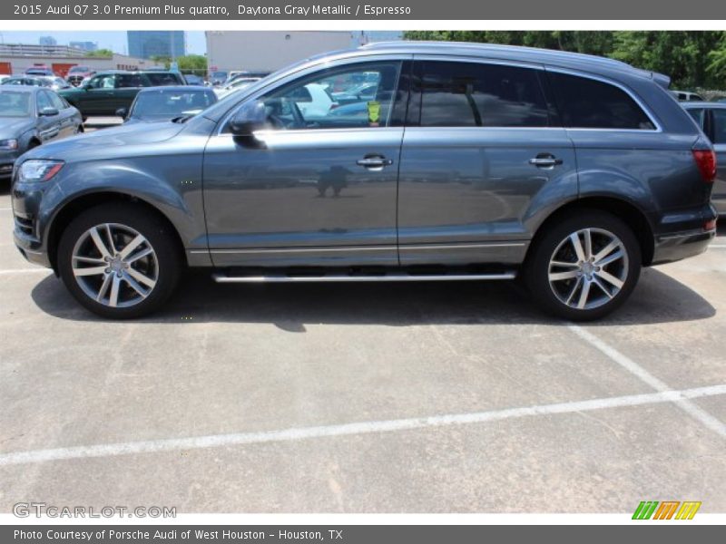 Daytona Gray Metallic / Espresso 2015 Audi Q7 3.0 Premium Plus quattro