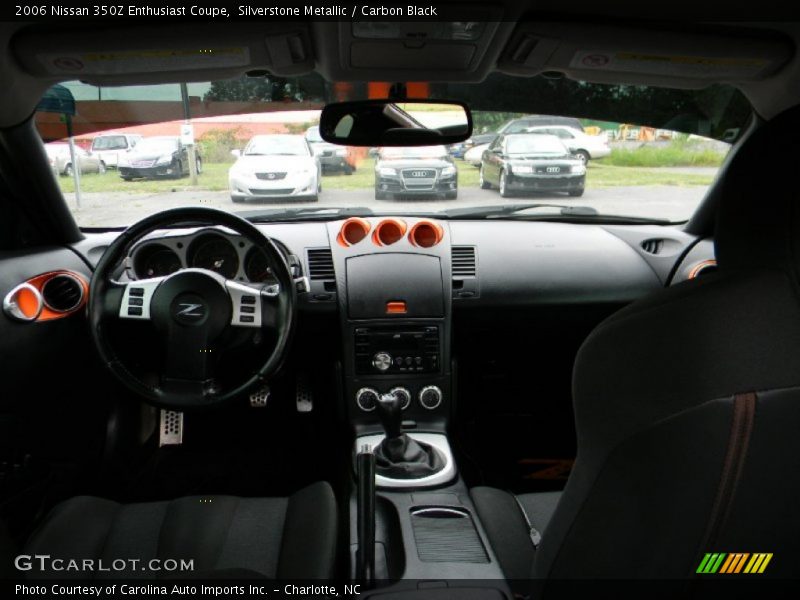 Silverstone Metallic / Carbon Black 2006 Nissan 350Z Enthusiast Coupe