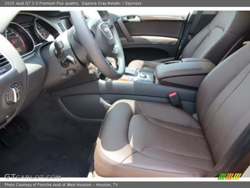 Daytona Gray Metallic / Espresso 2015 Audi Q7 3.0 Premium Plus quattro