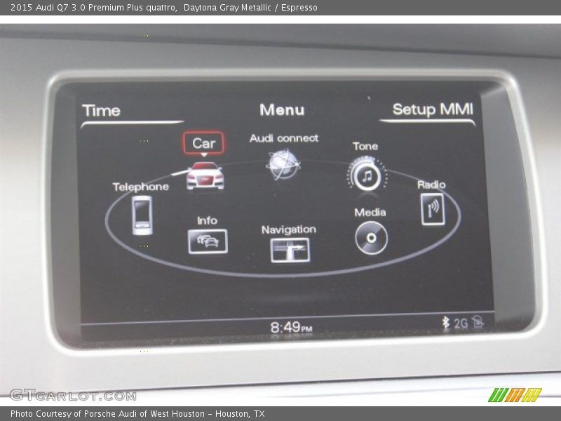 Daytona Gray Metallic / Espresso 2015 Audi Q7 3.0 Premium Plus quattro