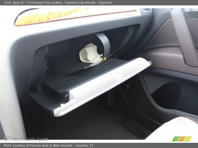 Daytona Gray Metallic / Espresso 2015 Audi Q7 3.0 Premium Plus quattro