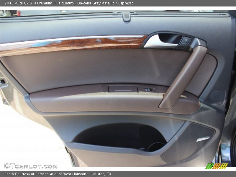 Daytona Gray Metallic / Espresso 2015 Audi Q7 3.0 Premium Plus quattro