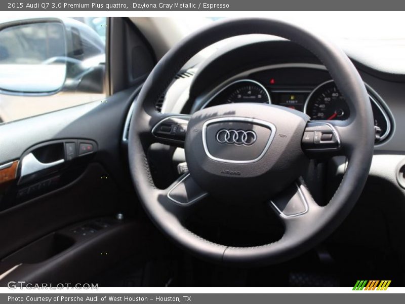 Daytona Gray Metallic / Espresso 2015 Audi Q7 3.0 Premium Plus quattro