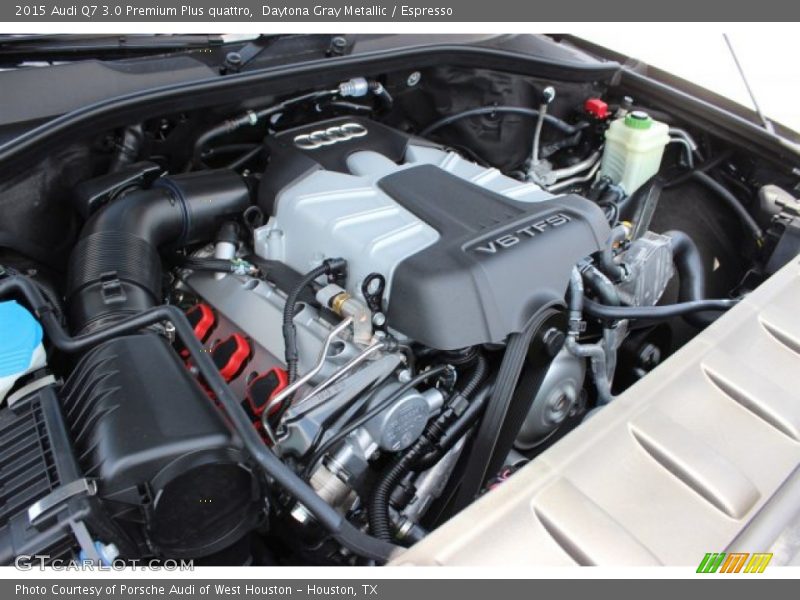 Daytona Gray Metallic / Espresso 2015 Audi Q7 3.0 Premium Plus quattro