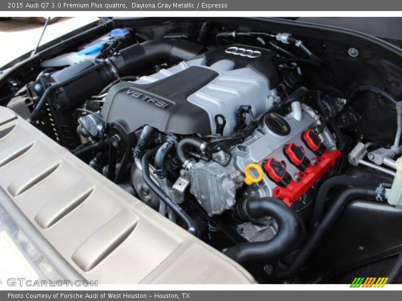 Daytona Gray Metallic / Espresso 2015 Audi Q7 3.0 Premium Plus quattro