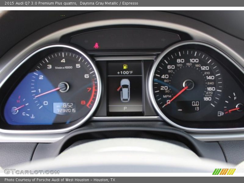 Daytona Gray Metallic / Espresso 2015 Audi Q7 3.0 Premium Plus quattro
