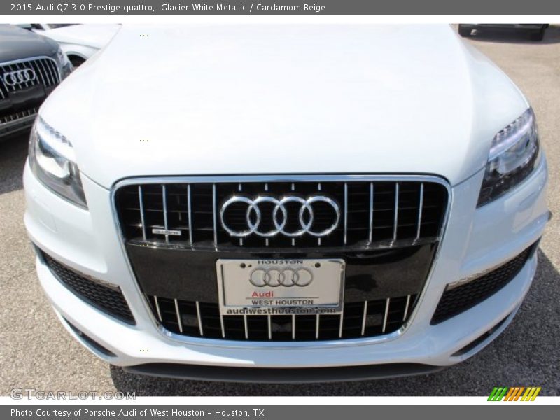 Glacier White Metallic / Cardamom Beige 2015 Audi Q7 3.0 Prestige quattro