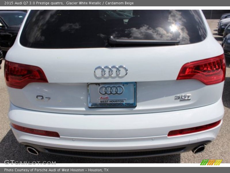 Glacier White Metallic / Cardamom Beige 2015 Audi Q7 3.0 Prestige quattro