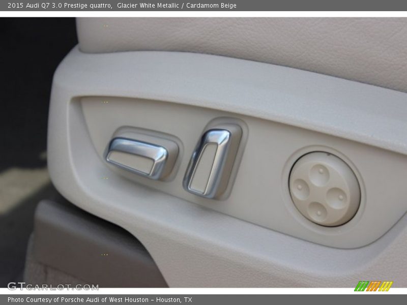 Glacier White Metallic / Cardamom Beige 2015 Audi Q7 3.0 Prestige quattro