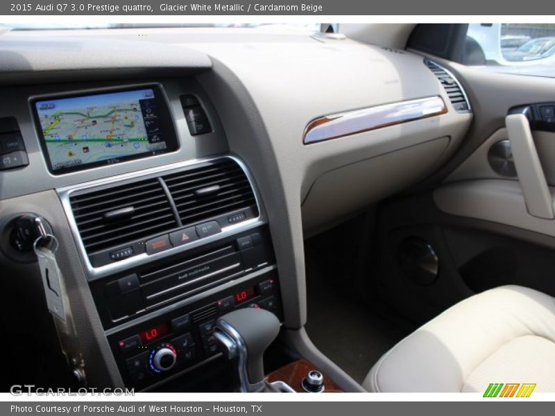 Glacier White Metallic / Cardamom Beige 2015 Audi Q7 3.0 Prestige quattro