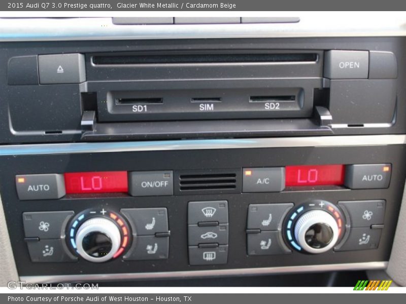 Glacier White Metallic / Cardamom Beige 2015 Audi Q7 3.0 Prestige quattro