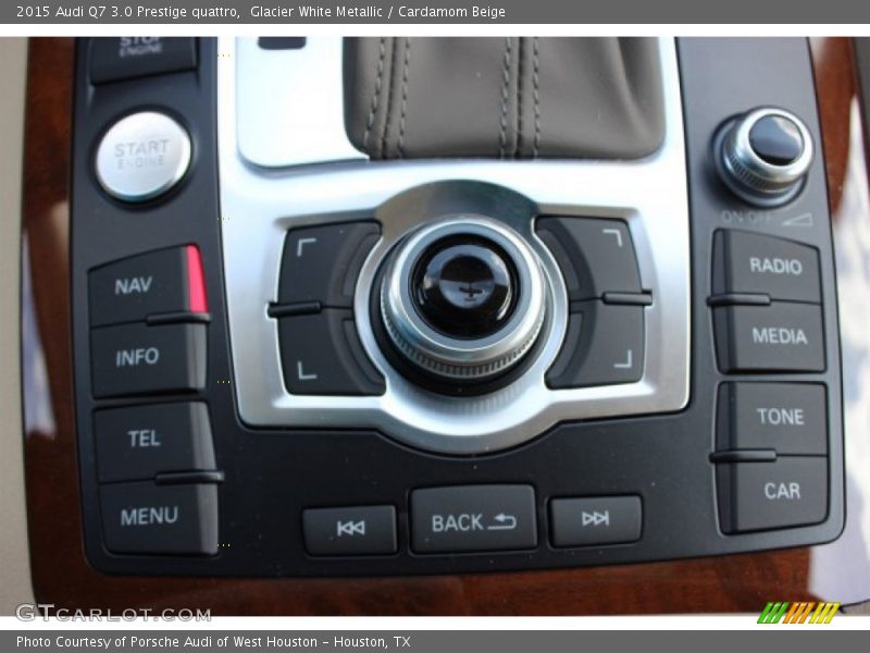 Glacier White Metallic / Cardamom Beige 2015 Audi Q7 3.0 Prestige quattro