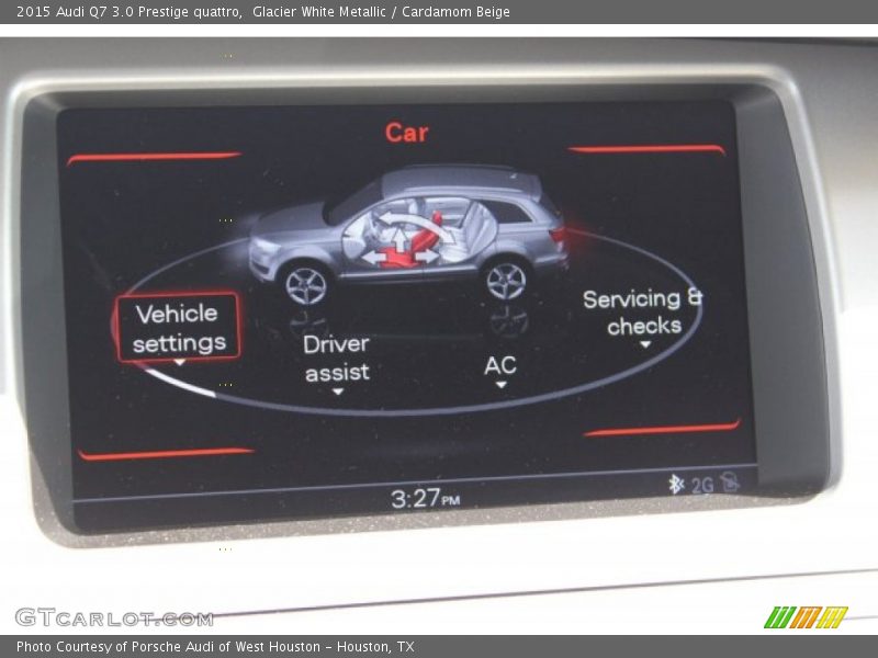Glacier White Metallic / Cardamom Beige 2015 Audi Q7 3.0 Prestige quattro