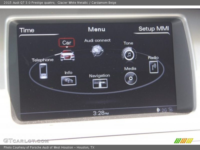 Glacier White Metallic / Cardamom Beige 2015 Audi Q7 3.0 Prestige quattro