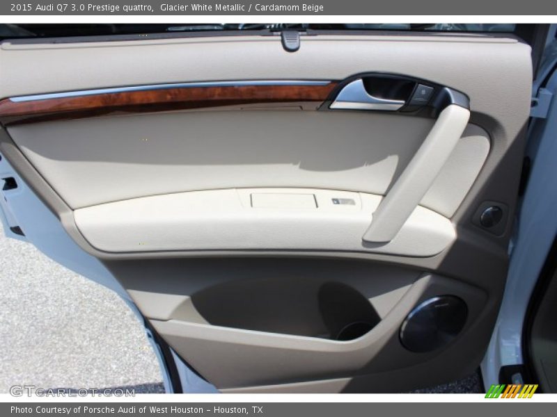 Glacier White Metallic / Cardamom Beige 2015 Audi Q7 3.0 Prestige quattro